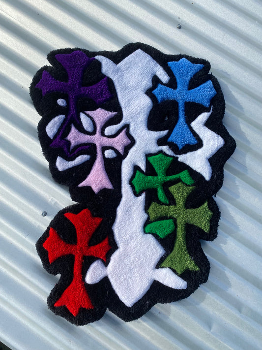 Chrome Hearts Crosses Rug