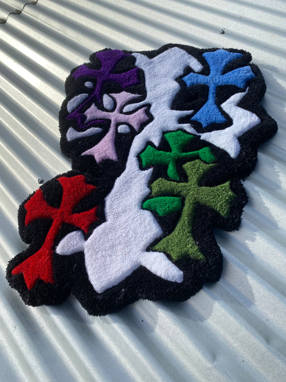 Chrome Hearts Crosses Rug